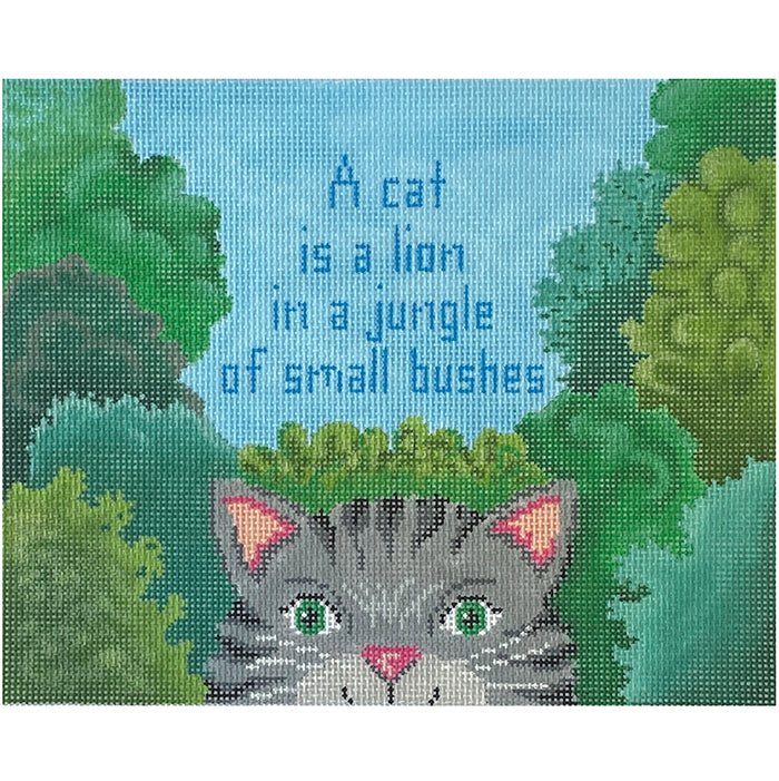 A Cat is a LionÉ Painted Canvas Patti Mann  - 1