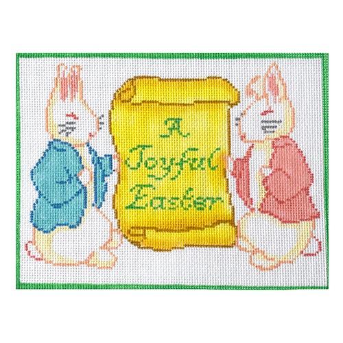 "A Joyful Easter" Painted Canvas Kate Dickerson Needlepoint Collections 