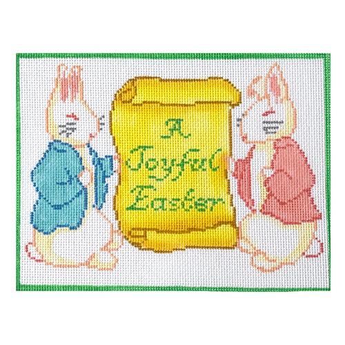 "A Joyful Easter" Painted Canvas Kate Dickerson Needlepoint Collections  - 1