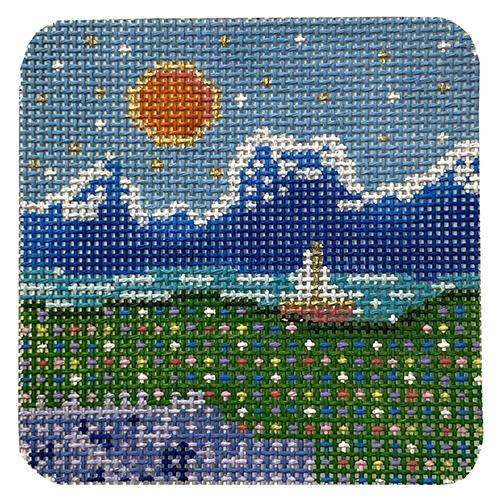 A Perfect Day on 13 mesh Painted Canvas Thorn Alexander  - 1