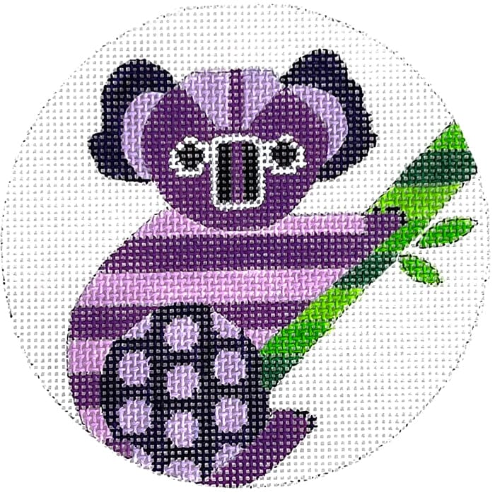 Abstract Koala Ornament Painted Canvas Melissa Prince Designs 
