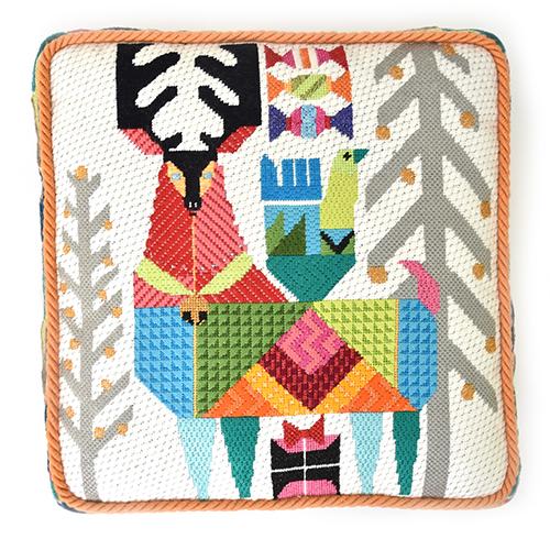 Abstract Reindeer Painted Canvas Melissa Prince Designs  - 1
