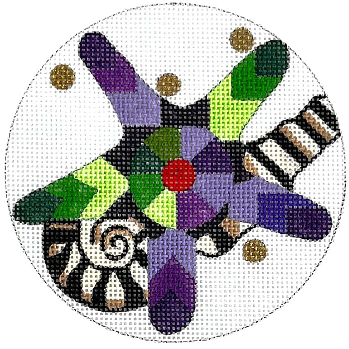 Abstract Starfish Ornament Painted Canvas Melissa Prince Designs 
