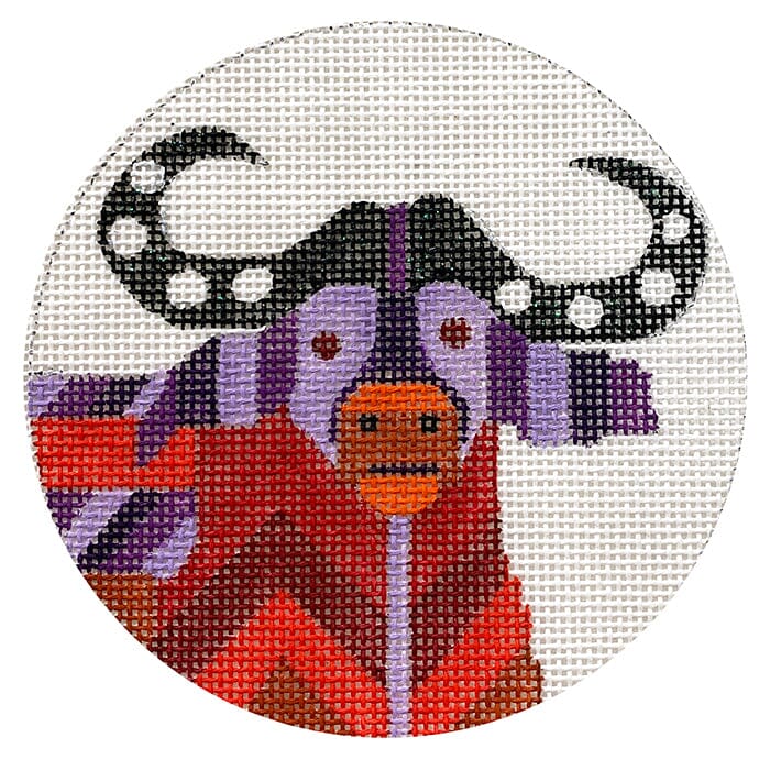 Abstract Water Buffalo Ornament Painted Canvas Melissa Prince Designs  - 1