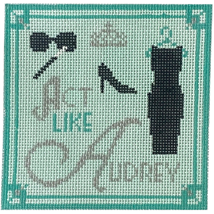 Act Like Audrey Painted Canvas Kimberly Ann Needlepoint 