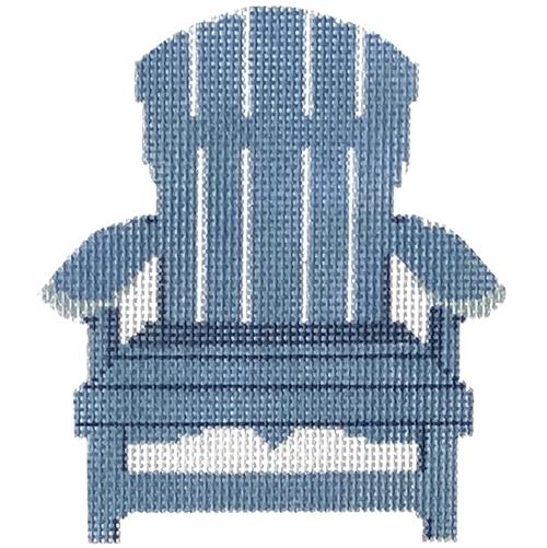 Adirondack Chair - Blue Painted Canvas Rachel Barri Designs 