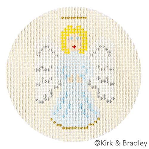 Advent Ornaments   Angel Painted Canvas Kirk & Bradley 
