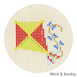 Advent Ornaments   Kite Painted Canvas Kirk & Bradley 
