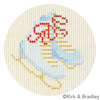 Advent Ornaments   Skates Painted Canvas Kirk & Bradley 
