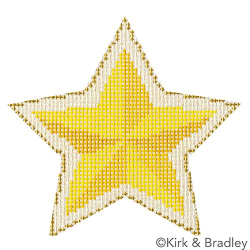 Advent Ornaments - Star Painted Canvas Kirk & Bradley 