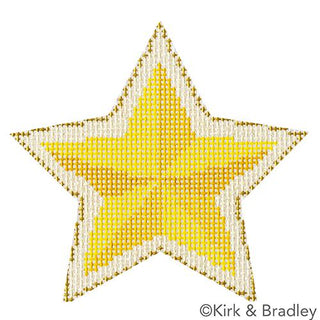 Advent Ornaments   Star Painted Canvas Kirk & Bradley 
