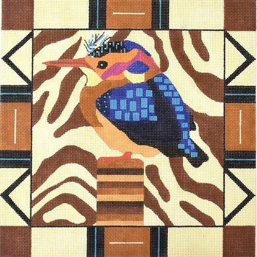 African Kingfisher Painted Canvas Melissa Prince Designs  - 1