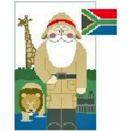 African Santa Painted Canvas Kathy Schenkel Designs 