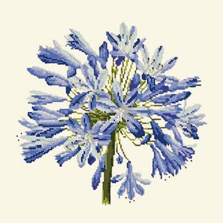 Agapanthus Needlepoint Kit Kits Elizabeth Bradley Design Winter White 
