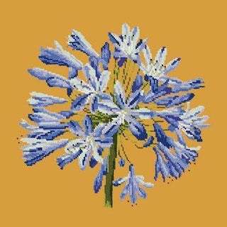 Agapanthus Needlepoint Kit Kits Elizabeth Bradley Design Yellow 
