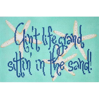 Ain't Life Grand Sitting in the Sand! Painted Canvas Associated Talents 
