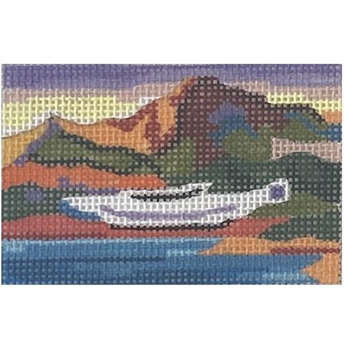 Airplane Over Landscape Painted Canvas Colors of Praise 