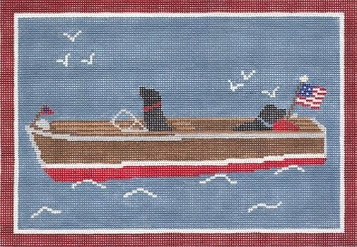 All Aboard Painted Canvas CBK Needlepoint Collections 