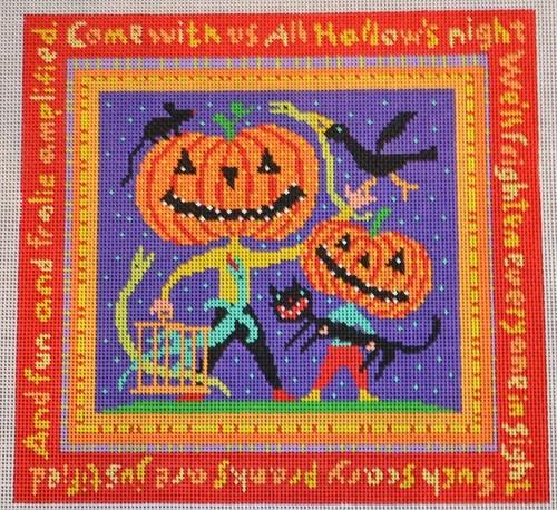 All Hallows Night Painted Canvas Birds of a Feather 
