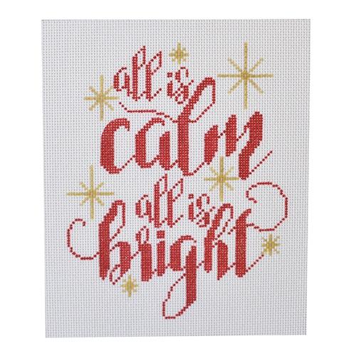 All is Calm   Red Painted Canvas A Poore Girl Paints  - 1