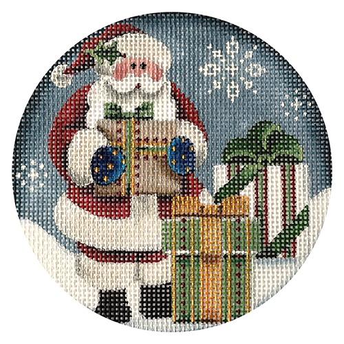 All the Presents Ornament Painted Canvas Rebecca Wood Designs  - 1
