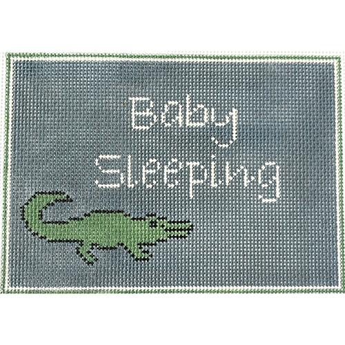 Alligator Baby Sleeping Painted Canvas J. Child Designs 