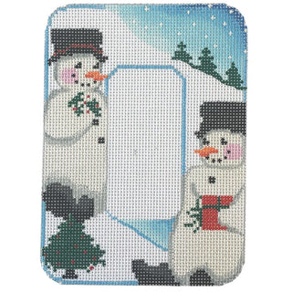 Alpha Snowman Painted Canvas Associated Talents O 
