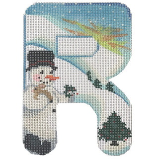 Alpha Snowman Painted Canvas Associated Talents R 
