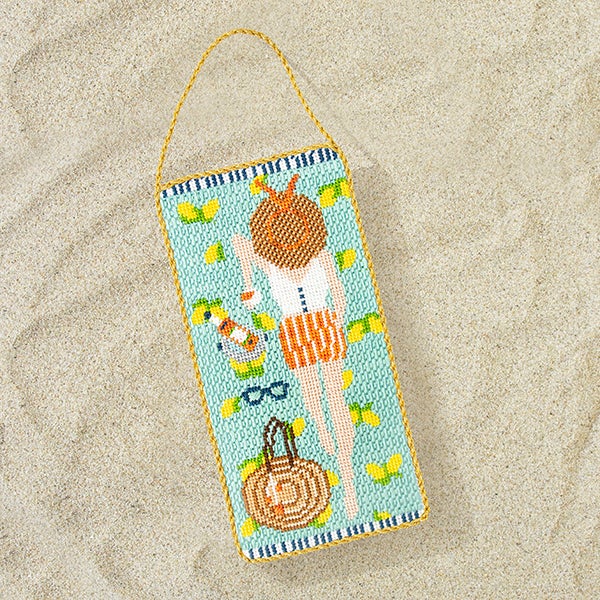 Amalfi Coast Sunbather Kit Kits Needlepoint To Go 
