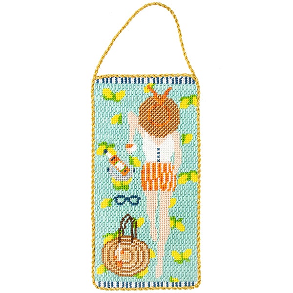 Amalfi Coast Sunbather Kit Kits Needlepoint To Go 
