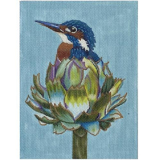 Amelie Artichoke Painted Canvas Vicki Sawyer 
