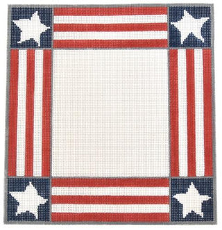 America Frame Painted Canvas Susan Wallace Barnes 
