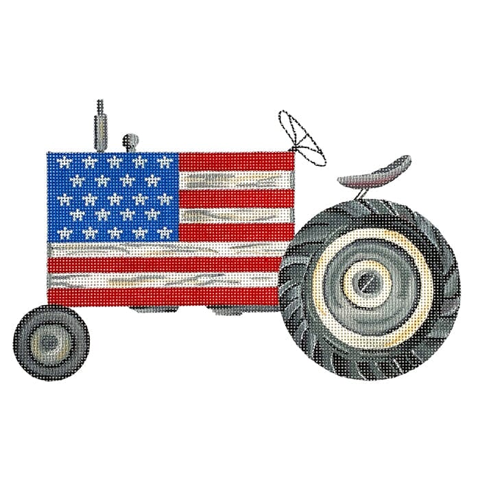 American Home   Tractor Painted Canvas Painted Pony Designs  - 1