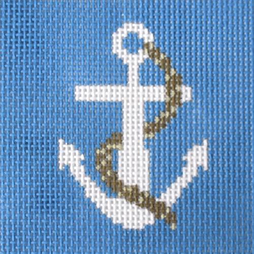 Anchor Coaster Painted Canvas J. Child Designs  - 1