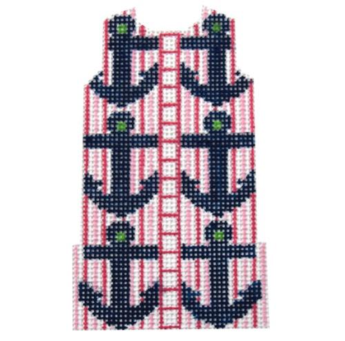 Anchor Shift on 14 Painted Canvas Two Sisters Needlepoint  - 1