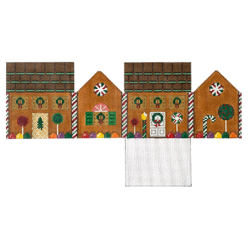 Andes & Gingerbread 3D House on 18 Painted Canvas Susan Roberts Needlepoint Designs Inc. 