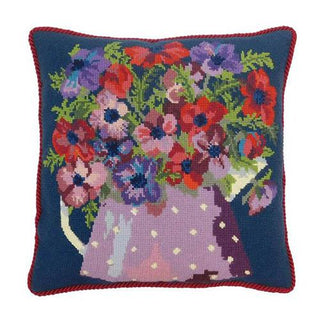 Anemone Pitcher Needlepoint Kit Kits Elizabeth Bradley Design 
