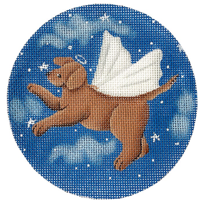 Angel Dog Painted Canvas CBK Needlepoint Collections 