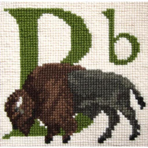 Animal Alphabet Letter B - Buffalo Kit Kits Elizabeth Bradley Design 