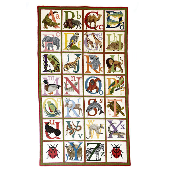 Animal Alphabet Rug Kits Elizabeth Bradley Design 
