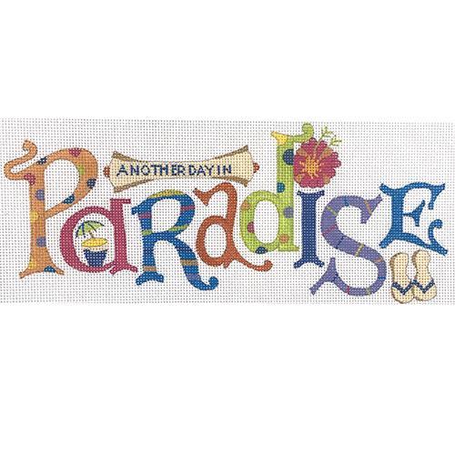 Another Day in Paradise Painted Canvas Painted Pony Designs  - 1