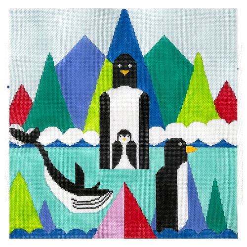 Antarctica Life Painted Canvas Vallerie Needlepoint Gallery  - 1