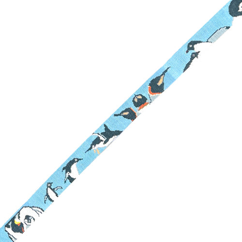 Antartica Penguins Belt Painted Canvas Cooper Oaks Design  - 1