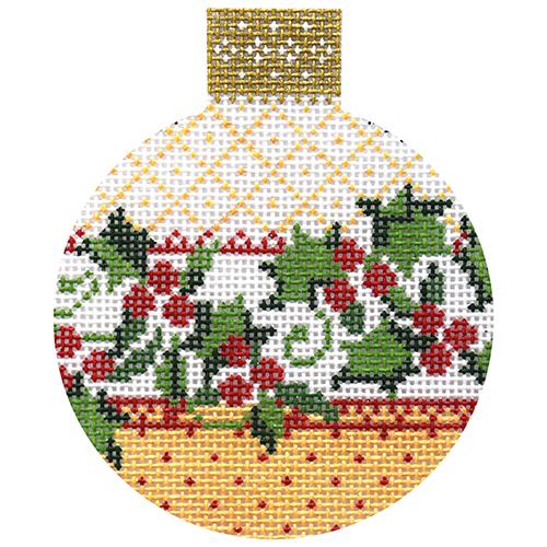 Antique Holly Reflection Painted Canvas Whimsy & Grace
