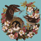 Apple Blossom Needlepoint Kit Kits Elizabeth Bradley Design Duck Egg Blue 