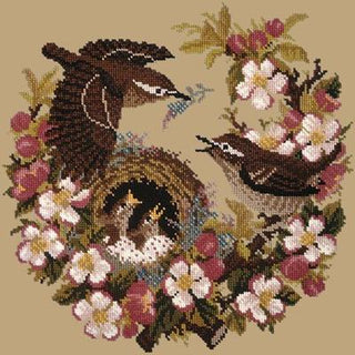 Apple Blossom Needlepoint Kit Kits Elizabeth Bradley Design Sand 
