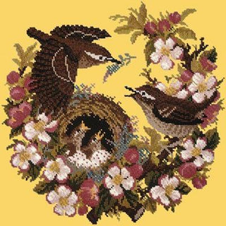 Apple Blossom Needlepoint Kit Kits Elizabeth Bradley Design Sunflower Yellow 
