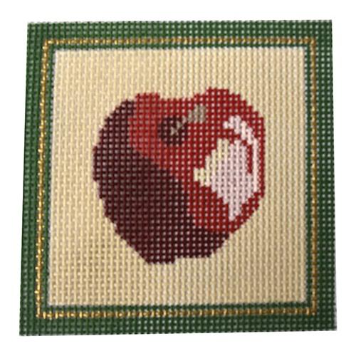 Apple Coaster Painted Canvas J. Child Designs 