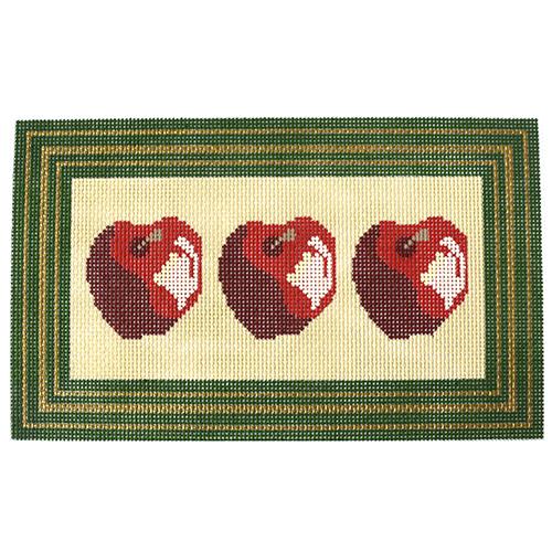 Apples Pillow Painted Canvas J. Child Designs  - 1