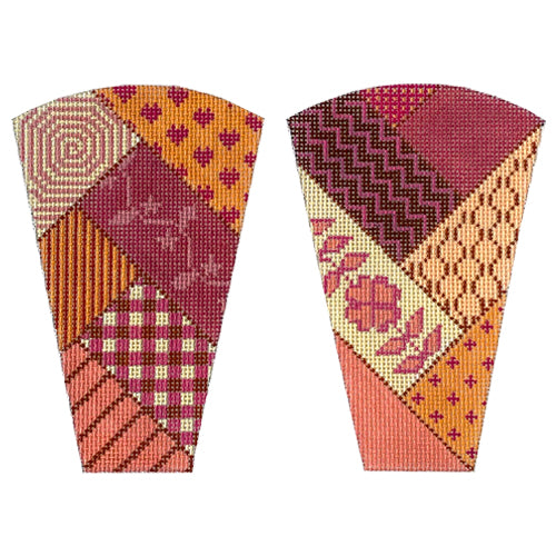 Apricot Delight Scissor Case Painted Canvas Whimsy & Grace - 1